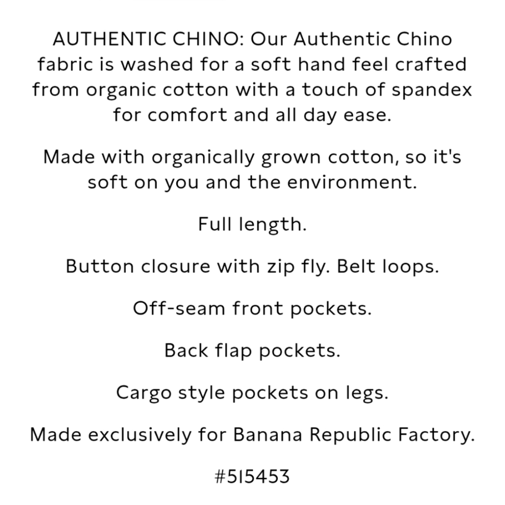 Banana Republic Authentic Bootcut Chino Pant - Picture 5 of 8
